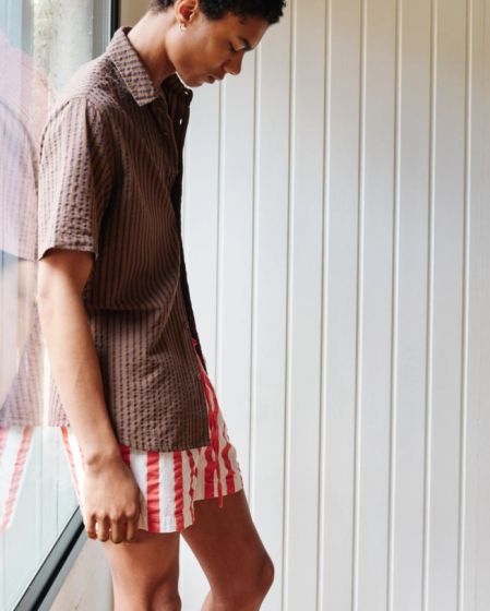 Boxershorts THINKING MU Maxi Stripes Red