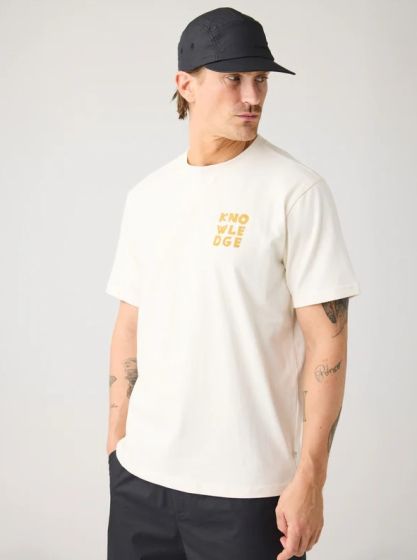 Shirt KNOWLEDGE COTTON APPAREL Chest Print T-Shirt