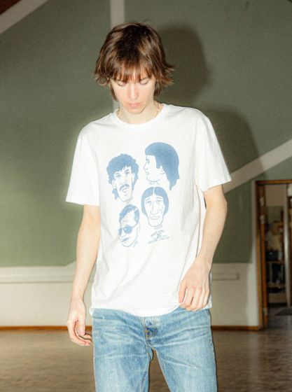 T-Shirt NUDIE JEANS Roy Fab Four Chalk White