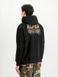 Hoodie ALPHA INDUSTRIES Dripping Camo Print Black