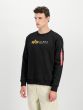 Sweater ALPHA INDUSTRIES Label Print Black