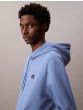 Kapuzensweater CALVIN KLEIN Badge-Hoodie Dull Nile Blue