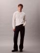 Langarmshirt CALVIN KLEIN Waffelstruktur-Shirt Tofu