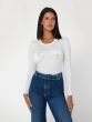 Pullover GUESS Cream White