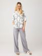 Bluse KNOWLEDGE COTTON APPAREL Leinen Grey