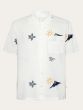 Kurzarmhemd KNOWLEDGE COTTON APPAREL Box Fit Egret