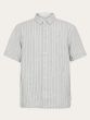 Hemd KNOWLEDGE COTTON APPAREL Linen Grey Stripes