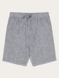 Shorts KNOWLEDGE COTTON APPAREL Loose Linen Vintage Indigo