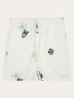 Shorts KNOWLEDGE COTTON APPAREL Fig Loose Embroidery Egret