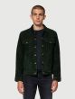 Lederjacke NUDIE JEANS Robby Nubuck Racing Green