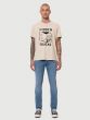 T-Shirt NUDIE JEANS Roy Hidden Tracks Cream