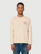 Langarmshirt NUDIE JEANS Rudi Dance Cream