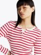 Langarmshirt TOMMY HILFIGER Red-White Stripe
