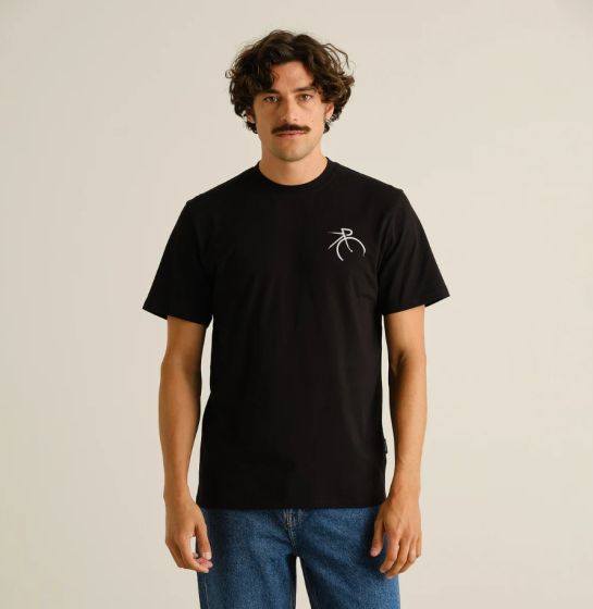 T-Shirt DEDICATED Stockholm Side Bike Black