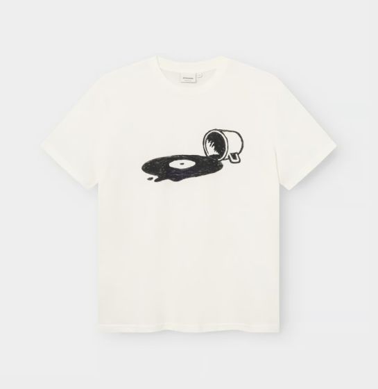 T-Shirt DEDICATED Stockholm Spilled Off-White