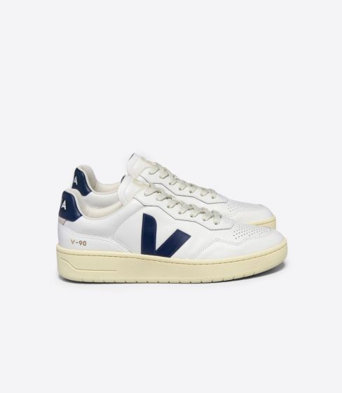 Sneaker VEJA V-90 Leather White Nautico Woman