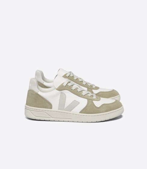 Sneaker VEJA V-10 Chromefree Leather Extra White Natural Sahara Men